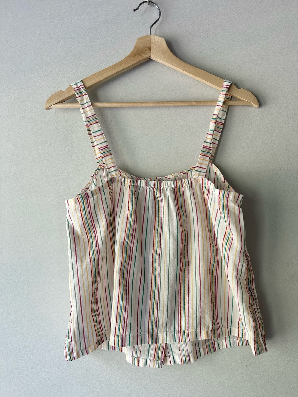 Madewell Striped Button-Front Tank Top - Picture 5 of 8
